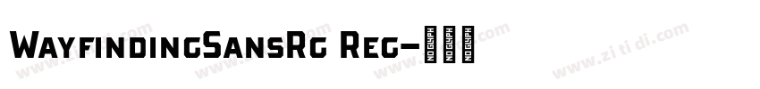 WayfindingSansRg Reg字体转换